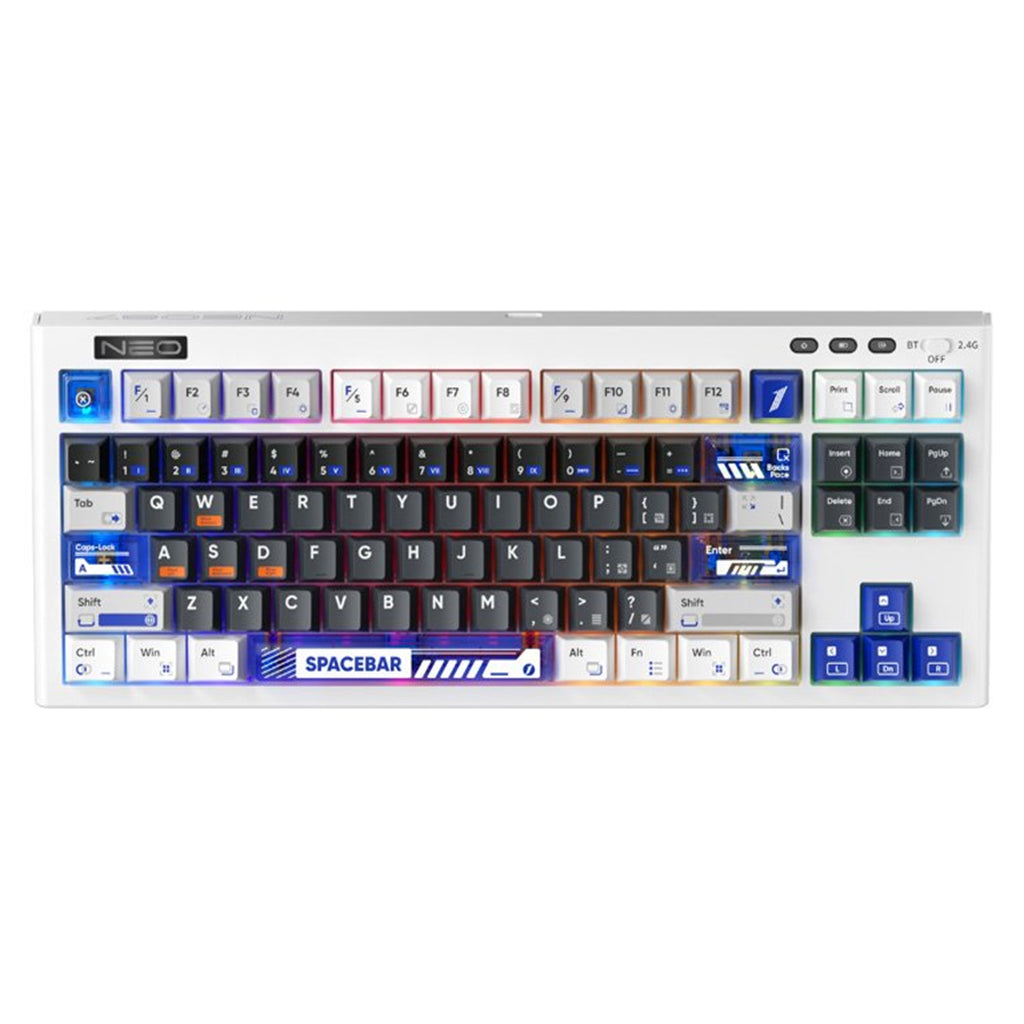 1st Player NEO87 Wireless 3 Mode Mechanical Keyboard - Thunderstorm(NEO87-BT-TS) - 2