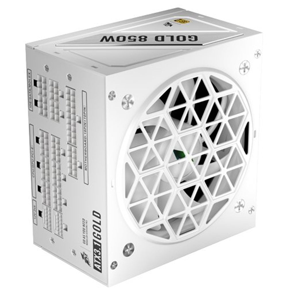 1st Player NGDP ATX 3.1 80+ Plus Gold 850W Modular Power Supply White(NGDP-GLD-850-WH-AU) - 2