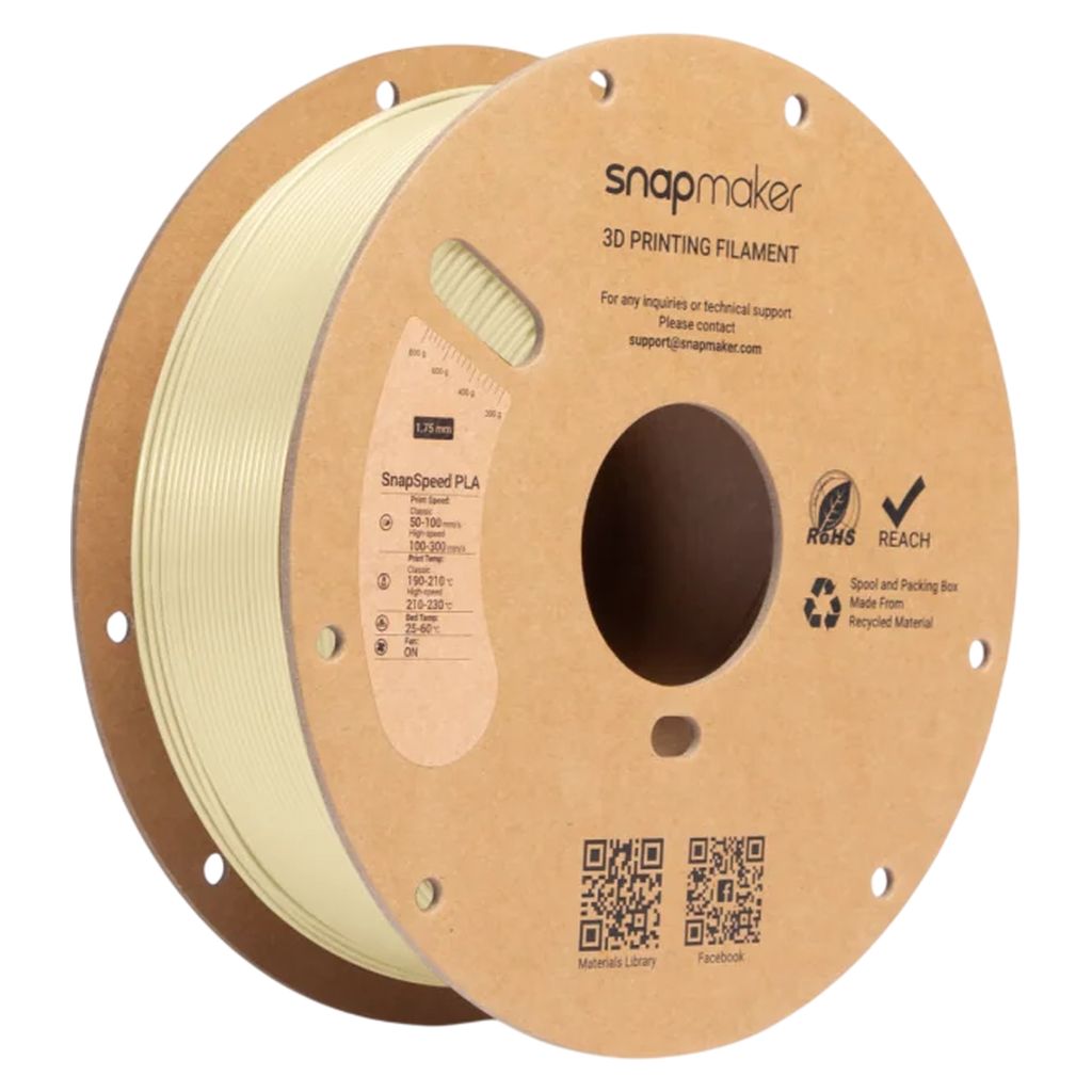 Snapmaker SnapSpeed 1kg PLA Filament with RFID - Cream