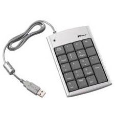 Targus USB Mini Keypad with Hub Keypad USB 19 keys silv(PAKP004E) - 1