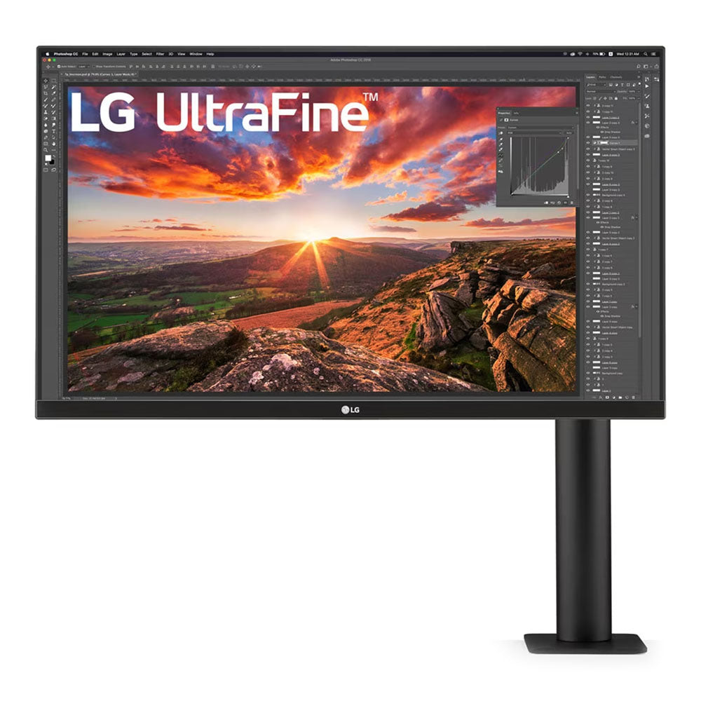 LG 27BN88U-B UltraFine Ergo 27" 4K UHD HDR400 sRGB 99% IPS Business Monitor w/ 60W USB-C(27BN88U-B) - 1