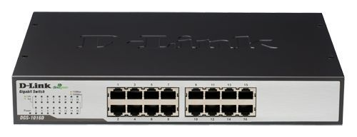 D-Link DGS-1016D 16-Port Gigabit Unmanaged Switch - Durable Metal Housing(DGS-1016D) - 1