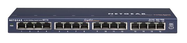 Netgear GS116 Prosafe 16 Port 10/100/1000 Gigabit Switch(GS116AU) - 1