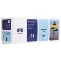 HP 81 Light Cyan Dye 680ml Ink Cartridge (C4934A)(C4934A) - 1