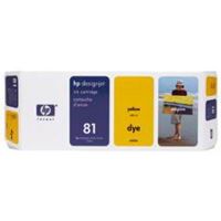 HP 81 Yellow Dye Ink Cartridge (C4933A)(C4933A) - 1