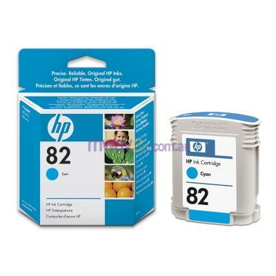 HP 82 Cyan Ink Cartridge (C4911A)(C4911A) - 1