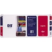 HP 81 Magenta Dye Printerhead and Cleaner (C4952A)(C4952A) - 1