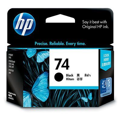 HP 74 Black Ink Cartridge (CB335WA)(CB335WA) - 1