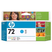 HP 72 130-ml Cyan Ink Cartridge for Designjet (C9371A)(C9371A) - 1
