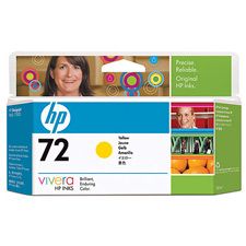 HP 72 130-ml Yellow Ink Cartridge for Designjet C9373A(C9373A) - 1