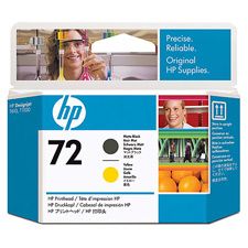 HP 72 Matte Black and Yellow Printhead (C9384A)(C9384A) - 1