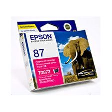 Epson T0873 UltraChrome Hi-Gloss2 Magenta Ink (T087390)(T087390) - 1