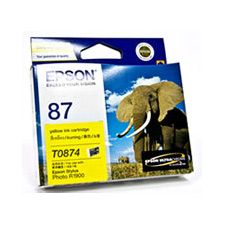 Epson T0874 UltraChrome Hi-Gloss2 Yellow Ink (T087490)(T087490) - 1