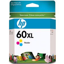 HP 60XL Tri-Color Ink Cartridge 440 pages CC644WA)(CC644WA) - 1