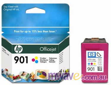 HP 901 Tri-Colour Officejet Ink Cartridge (CC656AA)(CC656AA) - 2