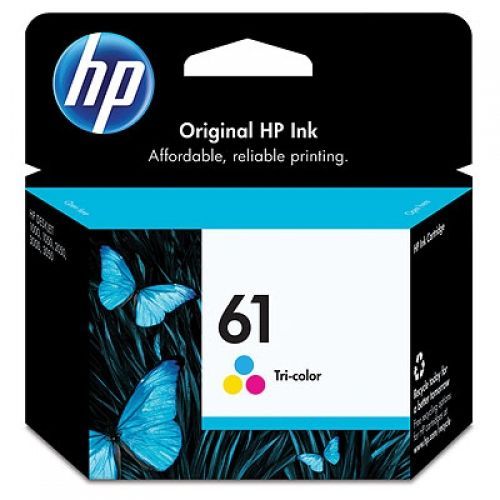 HP 61 Tri-Color Inkjet Print Cartridge, 165 pages (CH562WA)(CH562WA) - 1