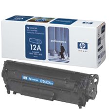 HP 12A Black Toner Cartridge 2K pages (Q2612A)(Q2612A) - 1