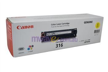 Canon CART316Y Yellow Cartridge 1.5K pages for LBP5050N(CART316Y) - 1