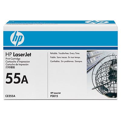 HP 55A LaserJet CE255A Black Print Cartridge(CE255A) - 1