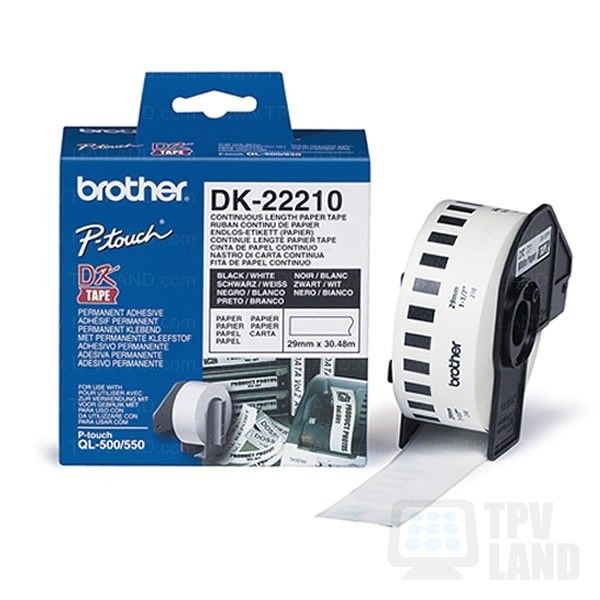 Brother DK-22210 Labels Roll (2.9 cm x 30.5 m)(DK-22210) - 1