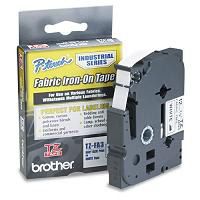 Brother TZFA3 Fabric Tape White Blue 1 Roll(TZFA3) - 1