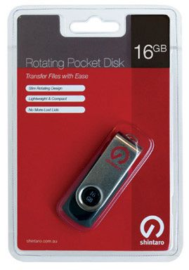 Shintaro 16GB USB 2.0 Flash Drive (SH-R16GB)(SH-R16GB) - 1