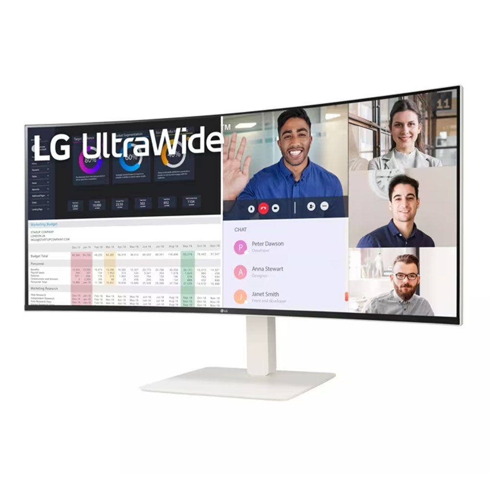 LG UltraWide 38" 144Hz WQHD HDR600 Curved White Gaming Monitor w/ USB-C & KVM(38WR85QC-W) - 2