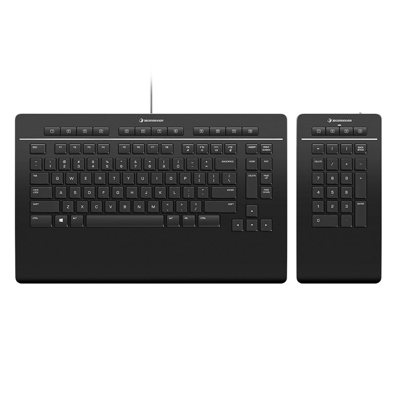 3Dconnexion Ergonomic Keyboard Pro with Detachable Wireless Numpad(3DX-700090) - 1