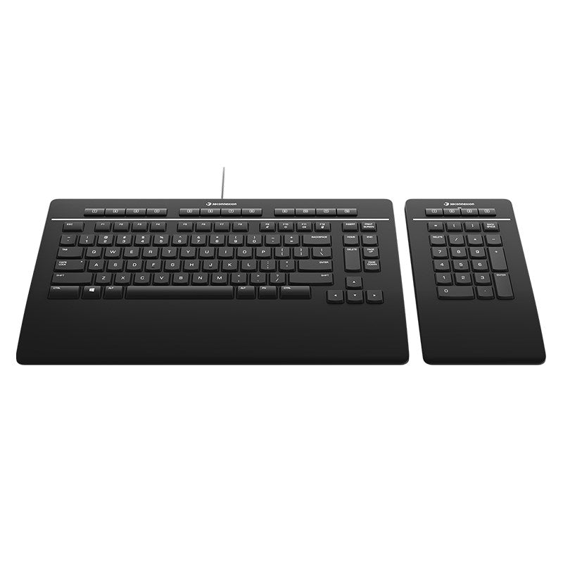 3Dconnexion Ergonomic Keyboard Pro with Detachable Wireless Numpad(3DX-700090) - 2