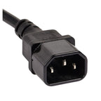 3m IEC C13 to C14 Extension Cable M-F | Black(011.180.1003) - 2