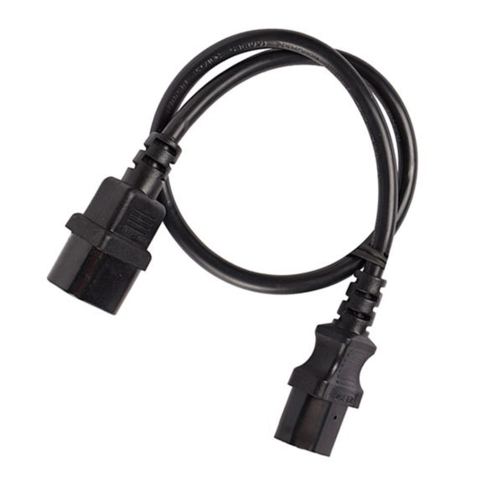 3m IEC C13 to C14 Extension Cable M-F | Black(011.180.1003) - 1