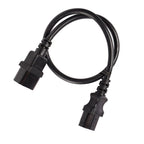 3m IEC C13 to C14 Extension Cable M-F | Black(011.180.1003) - 1