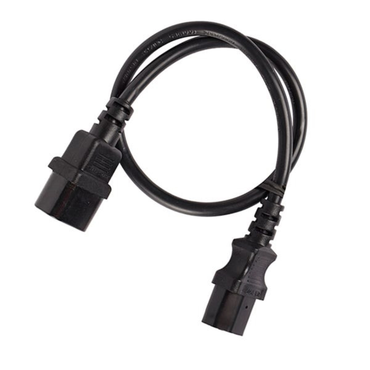 3m IEC C13 to C14 Extension Cable M-F | Black(011.180.1003) - 1