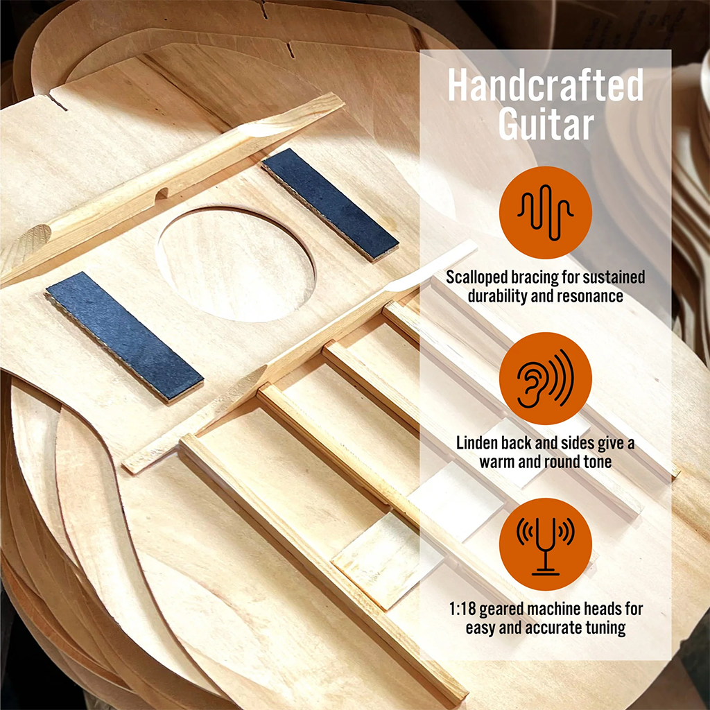3rd Avenue Acoustic Guitar Premium Pack - Blueburst(NM-STX10ABBPK2) - 8