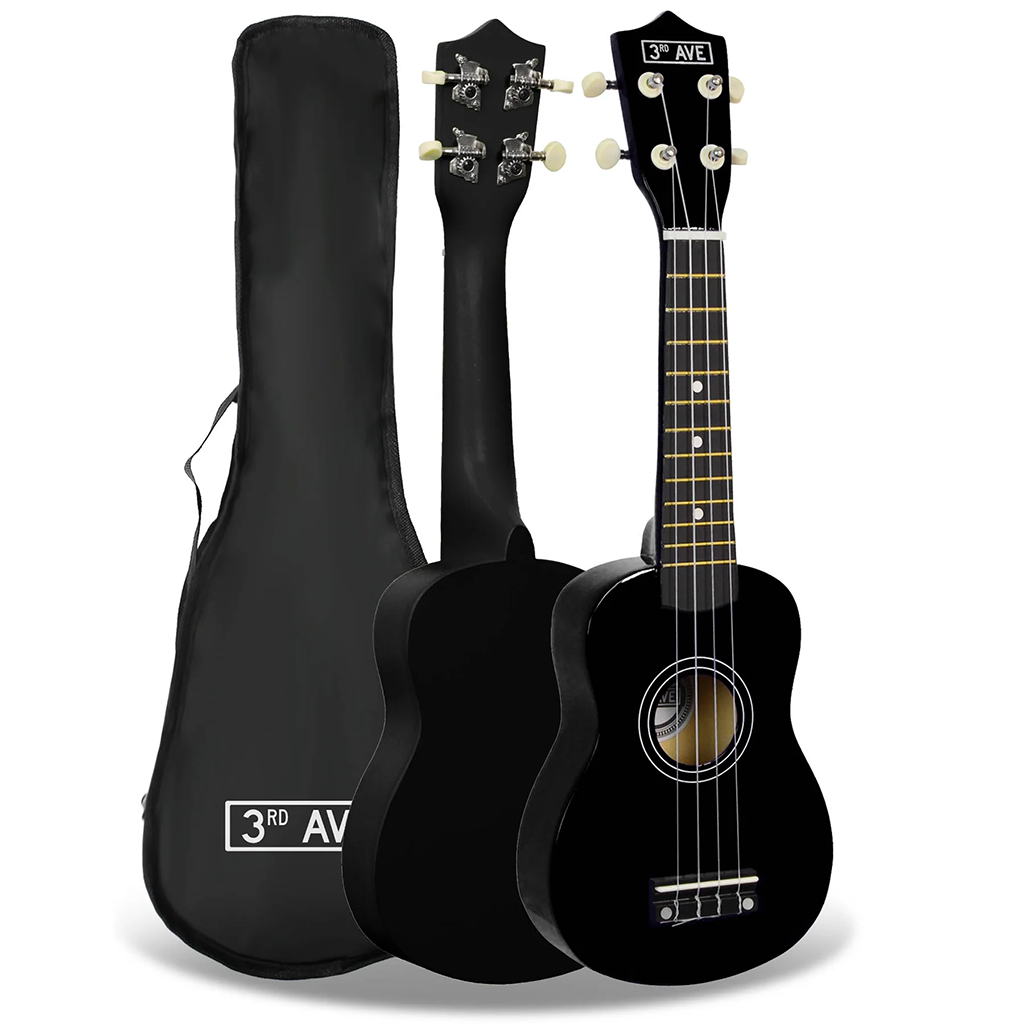 3rd Avenue Soprano Ukulele - Black(NM-STX40BK) - 1