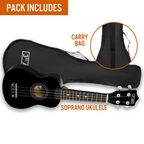 3rd Avenue Soprano Ukulele - Black(NM-STX40BK) - 2