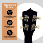 3rd Avenue Soprano Ukulele - Black(NM-STX40BK) - 3