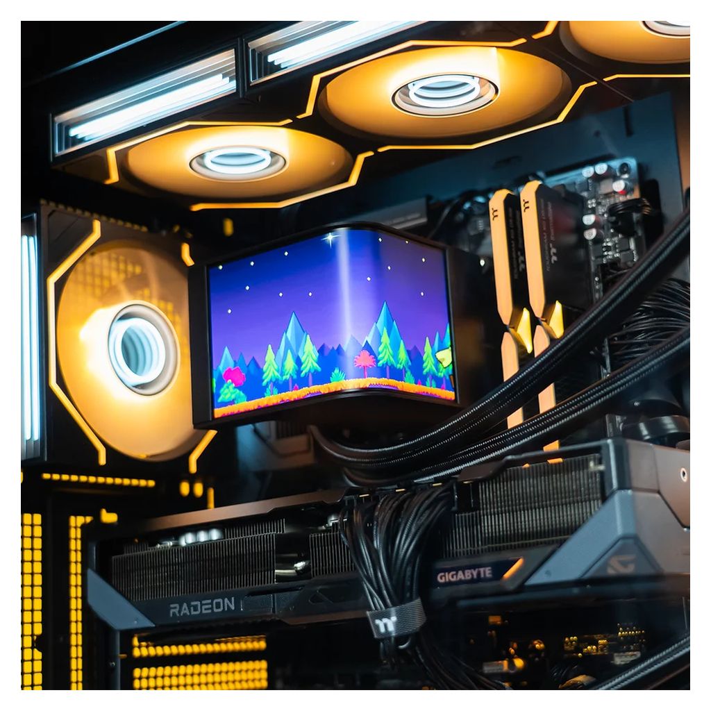 Mwave x Thermaltake CAPO X Onyx Gaming PC - Ryzen 7 7800X3D / RX 9070 XT / Black