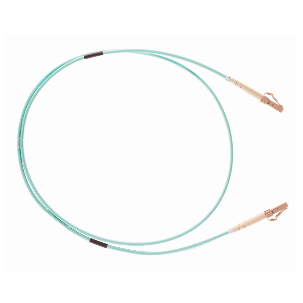 4Cabling 0.5m OM4 LC to LC Multimode Fibre Optic Patch Cable - Aqua(FL.OM4LCLC05M) - 2