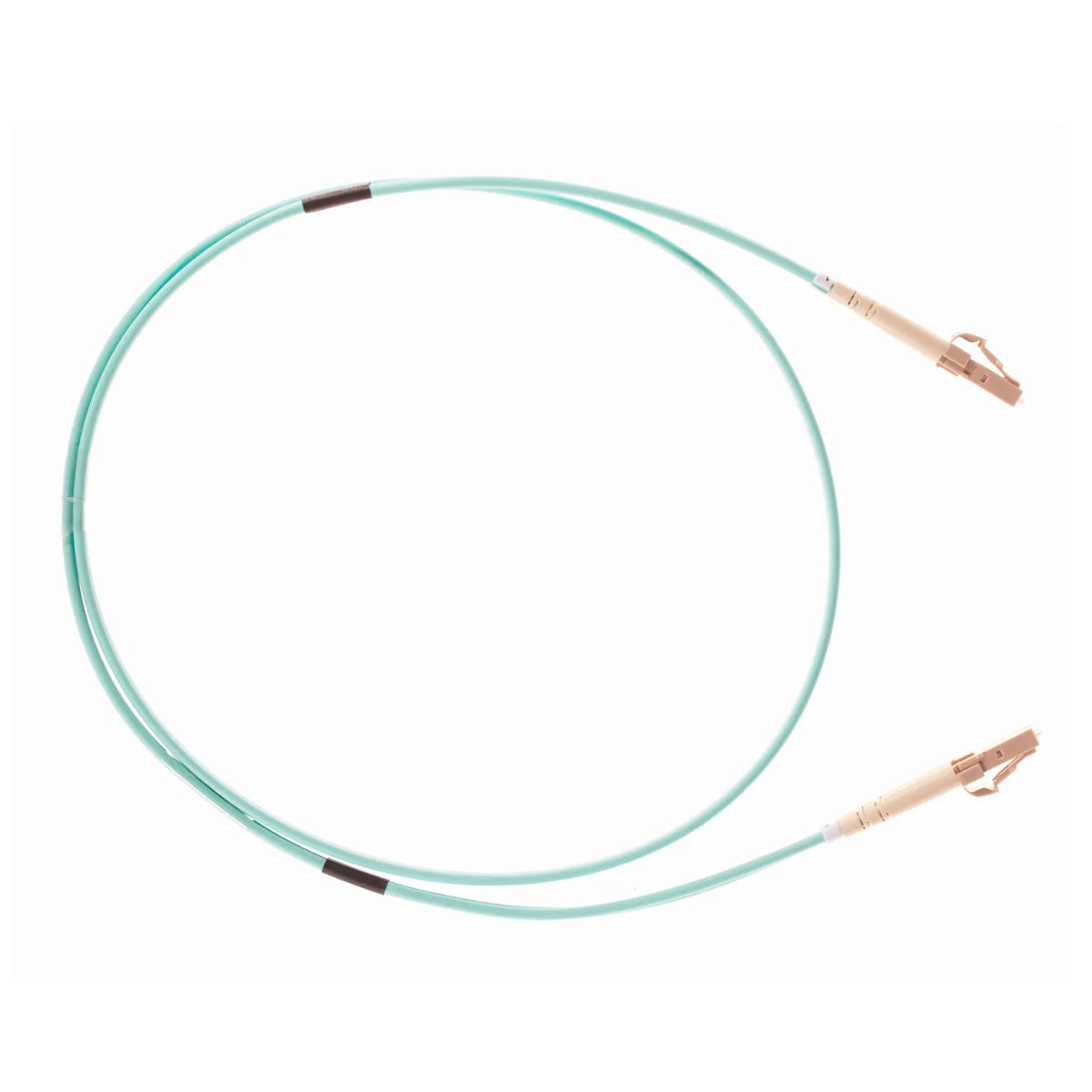 4Cabling 0.5m OM4 LC to LC Multimode Fibre Optic Patch Cable - Aqua(FL.OM4LCLC05M) - 2