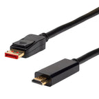 4Cabling 1.5m DisplayPort Male to Premium High Speed HDMI Male Cable(022.002.0341) - 2