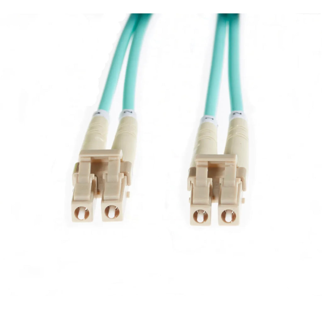4Cabling 1.5m OM4 LC to LC Multimode Fibre Optic Patch Cable - Aqua(FL.OM4LCLC1.5M) - 1