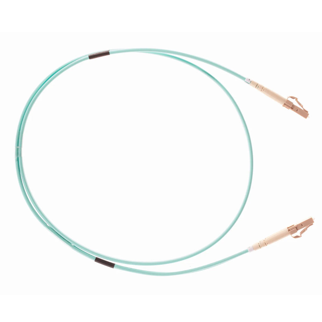 4Cabling 1m OM4 LC to LC Multimode Fibre Optic Patch Cable - Aqua(FL.OM4LCLC1M) - 2