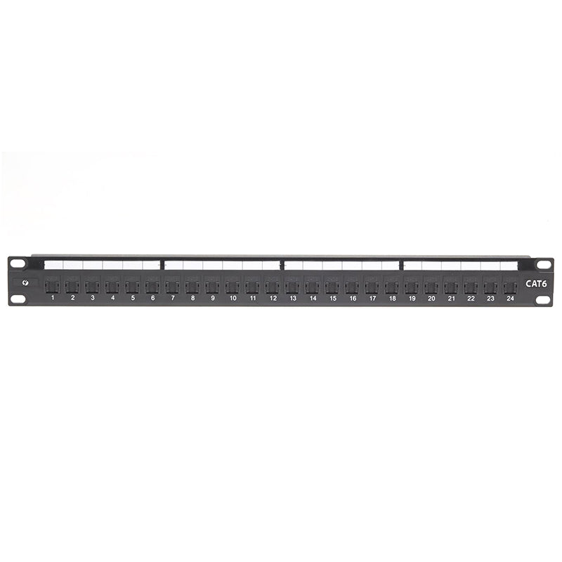 4Cabling 1RU 24 Port CAT6 Universal Termination - Rackmount Patch Panel(006.004.0002) - 1