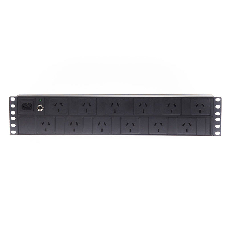 4Cabling 2RU 12 Way GPO Horizontal Rack Mount PDU Power Rail(PDU.12WHGPO.10A) - 3