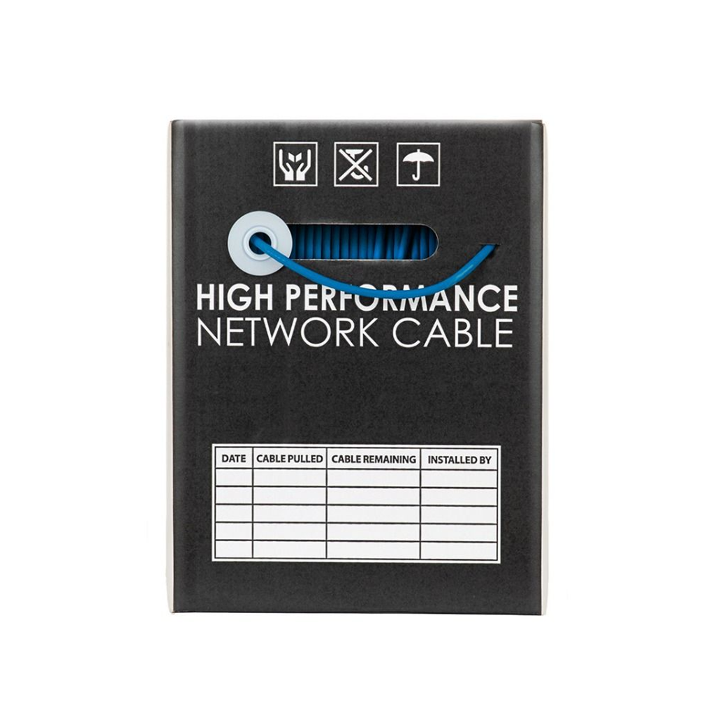 4Cabling CAT6 Ethernet Cable UTP LAN Cable w/ Solid Conductor - 305m Roll (Blue)(SLD.C6UTP.BLUE.R) - 2