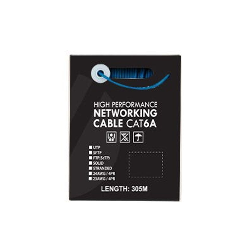 4Cabling CAT6A U/UTP 23AWGx4P PVC Jacketed Cable - Blue - 305m(SLD.C6AUUTP.BLUE) - 2