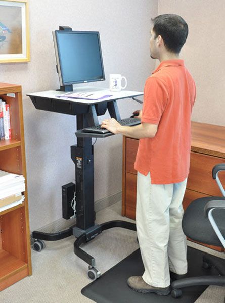 Ergotron WorkFit-C Single HD Sit-Stand Workstation Larg(24-216-085) - 3