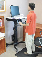 Ergotron WorkFit-C Single HD Sit-Stand Workstation Larg(24-216-085) - 3