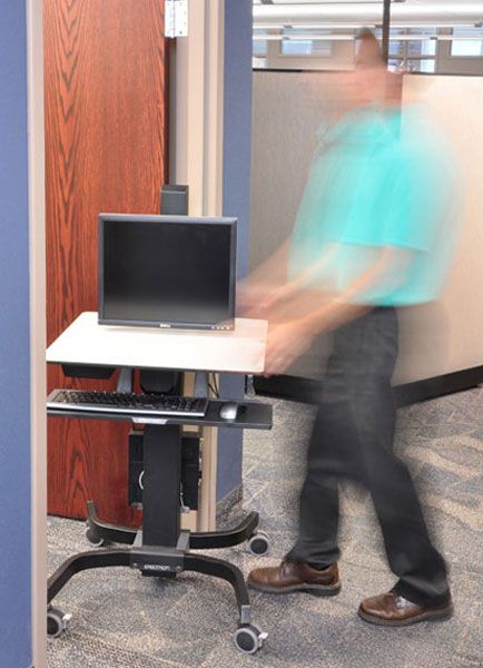 Ergotron WorkFit-C Single HD Sit-Stand Workstation Larg(24-216-085) - 5